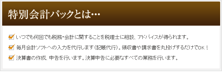 特別会計パックとは